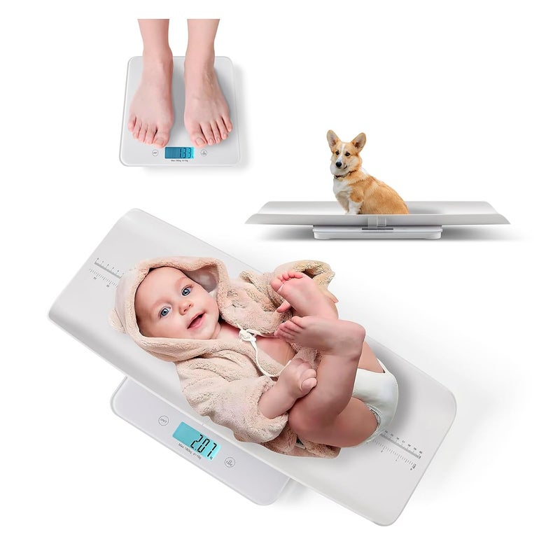 Joyofcife Baby Scale MAX 400lbs,Multifunctional Baby Weight Scale for Toddler, Children, Pet, Adult, Dogs Cats Weight Scale with Auto-Off,26.5-inch Height Measurement,3 Units,LED Screen - Image 1